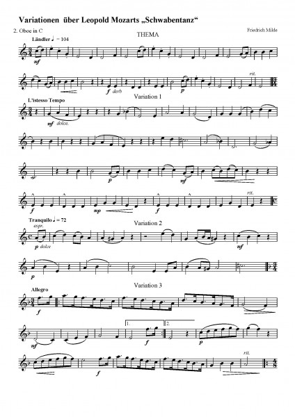 KFW/JW003 Variationen über Leopold Mozarts "Schwabentanz"