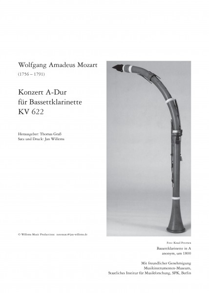 TG-JW002 Mozart, Quintett in A für Bassettklarinette (A) KV 622